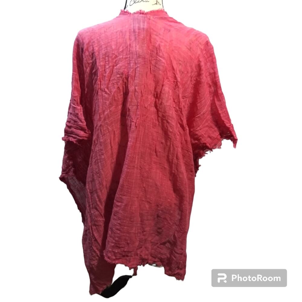 Vince Camuto Natural Sun Kissed Coral Cardigan Cover Up Beach Vacation Size OS - Picture 4 of 9